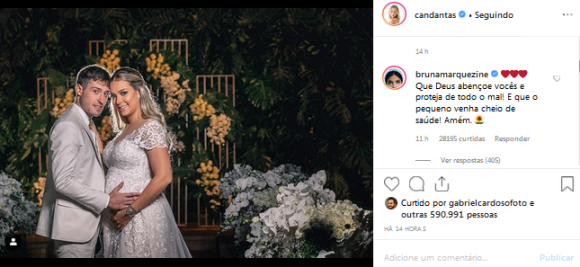 Bruna Marquezine mandou mensagem para Carol Dantas pelo casamento da influencer com Vinicius Martinez