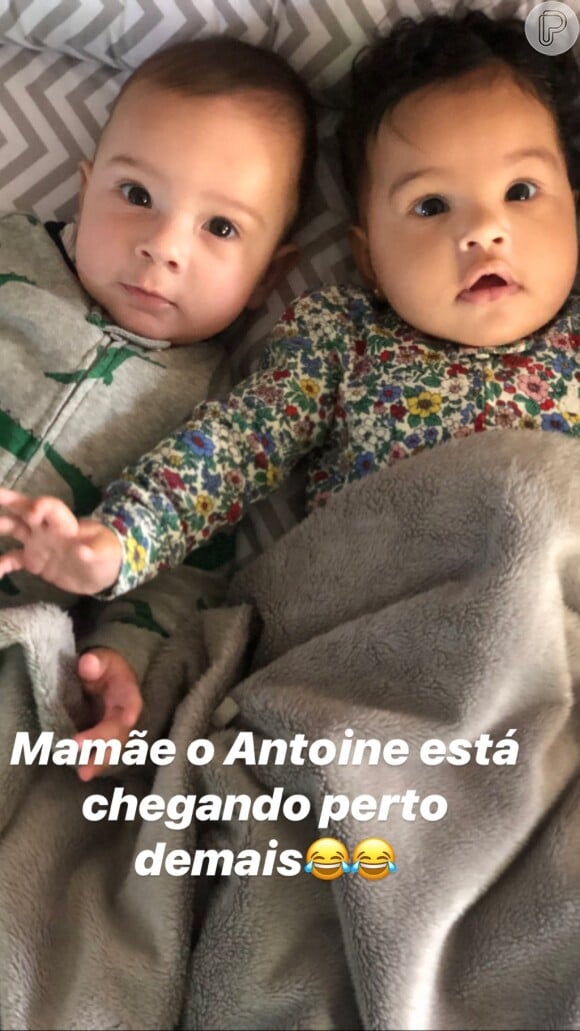 Mulher de Erick Jacquin, Rosangela postou foto dos filhos gêmeos no Instagram nesta segunda-feira, 10 de junho de 2019