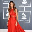 Rihanna fez uma homenagem ao cantor jamaicano de reggae Bob Marley durante o Grammy 2013