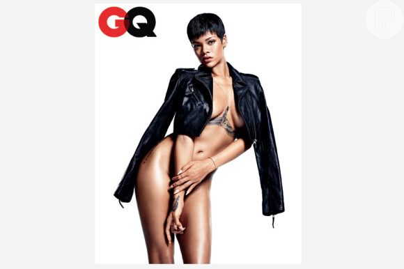 Seminua, Rihanna estampa a capa da revista americana 'GQ', edição de dezembro 2012