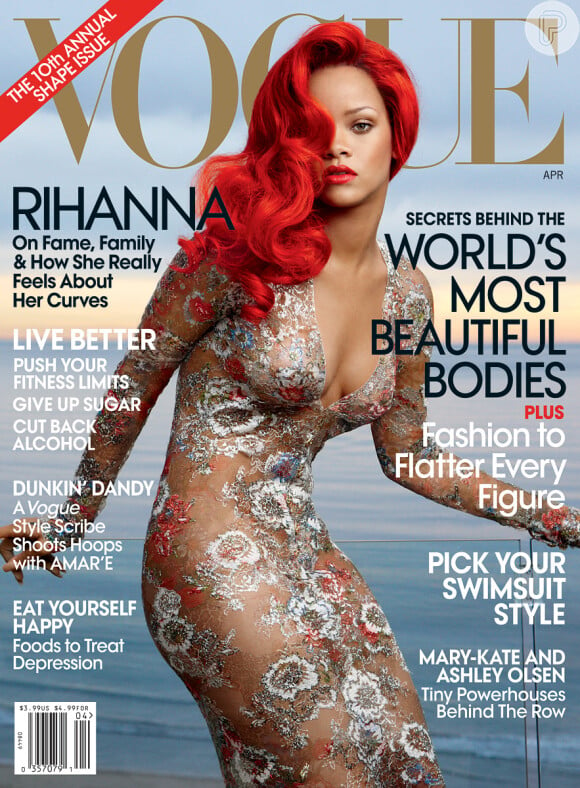 Rihanna foi capa da 'Vogue' em março de 2011