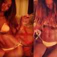 Rihanna compartilha foto do corpão nas redes sociais. A estrela de Barbados está no Havaii passando as férias
