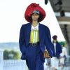 Desfile resort da Miu Miu no hippodrome d'Auteuil, em Paris : o terno ganha uma nova modelagem na passarela