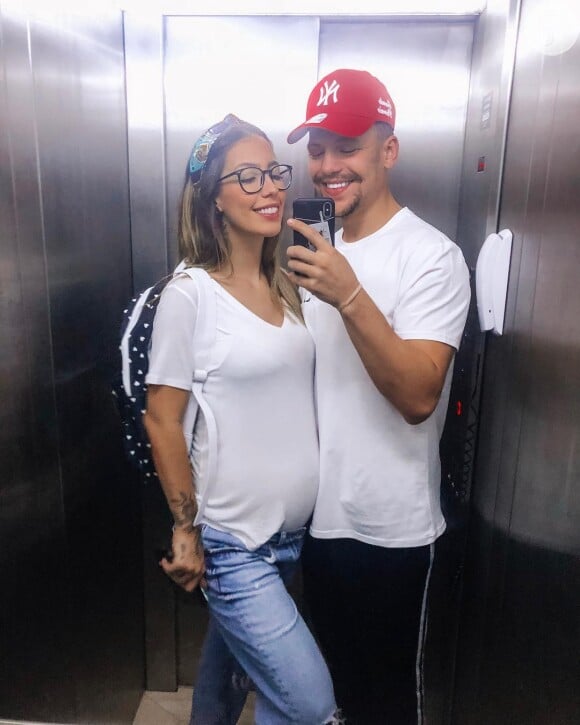 Gabi Brandt e Saulo Poncio registraram a primeira mamada o primogênito nesta sexta-feira, dia 05 de julho de 2019