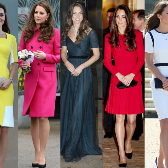 Kate Middleton era fã de produções com decotes mais clássicos e discretos, como o quadrado e o canoa