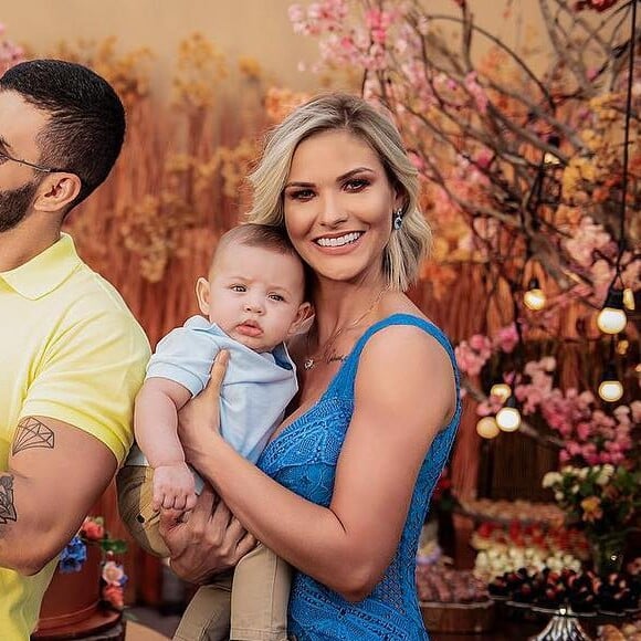 Andressa Suita e Gusttavo Lima comemoram nesta quarta-feira, 24 de julho de 2019, o primeiro aniversário do filho Samuel