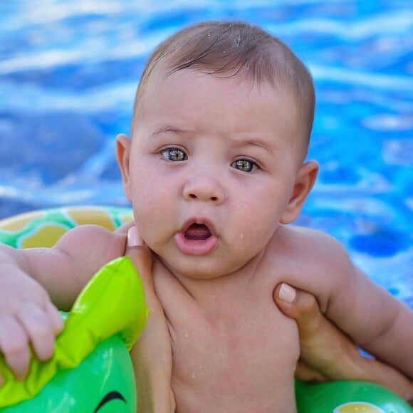 Samuel, de 1 ano, já ganhou seus primeiros dentinhos