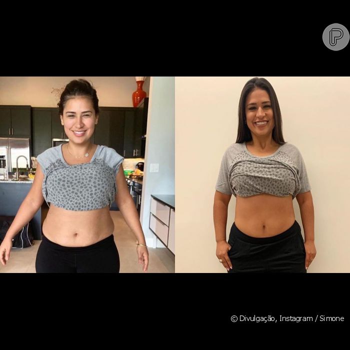 Dupla de Simaria, Simone mostra antes e depois do corpo após emagrecer ...