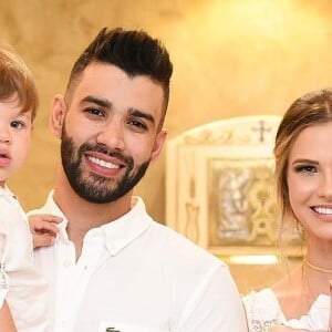 Andressa Suita e Gusttavo Lima são pais de Gabriel, de 2 anos, e Samuel, de 11 meses