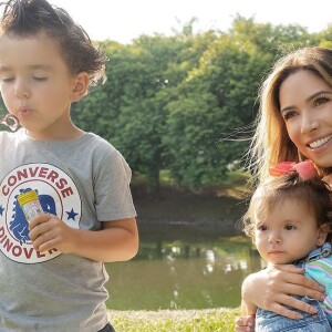 Patricia Abravanel também é mãe de Pedro, de 4 anos, e Jane, de 1