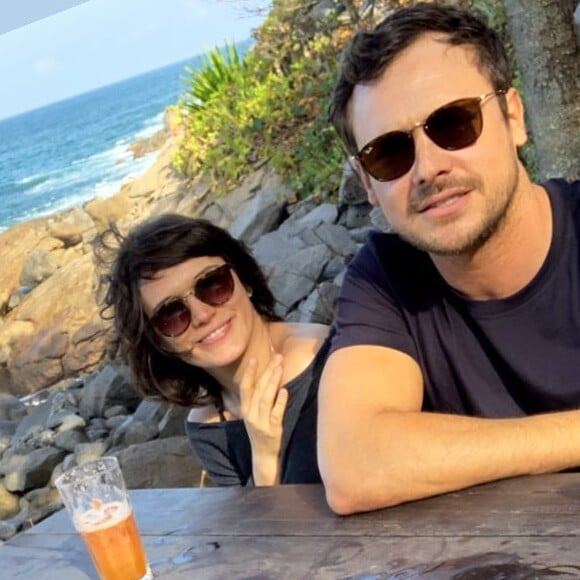 Sergio Guizé e Bianca Bin se divertiram ao lado do ator Rainer Cadete