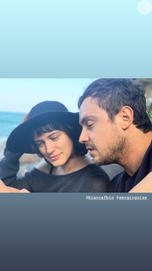 Rainer Cadete postou fotos de Sergio Guizé e Bianca Bin no Instagram