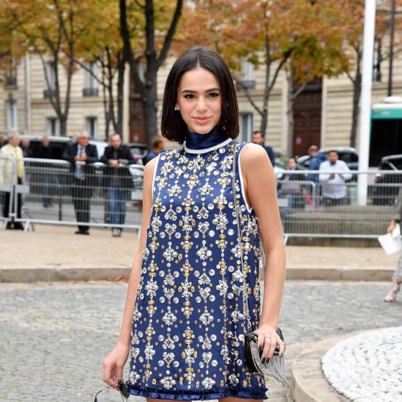 Bruna Marquezine assistiu ao desfile da Miu Miu na Semana de Moda de Paris, em outubro de 2018