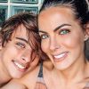 Semelhança entre Carla Prata e o filho impressionou os seguidores no Instagram