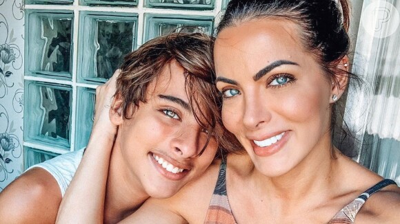 Semelhança entre Carla Prata e o filho impressionou os seguidores no Instagram