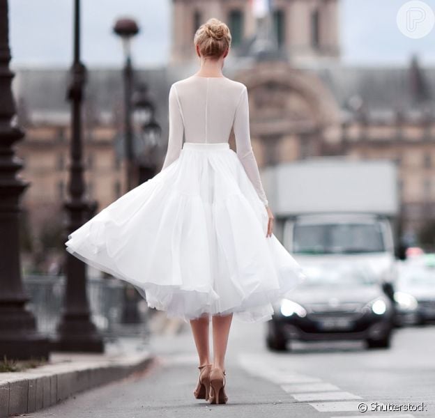 vestido simples de noiva civil