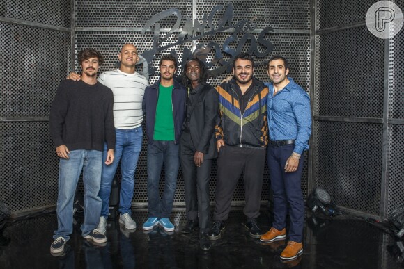 Bruno Montaleone, Júnior Cigano, Matheus Abreu, Jonathan Azevedo, Luis Lobianco e Kaysar Dadour formam time masculino do 'Dança dos Famosos'