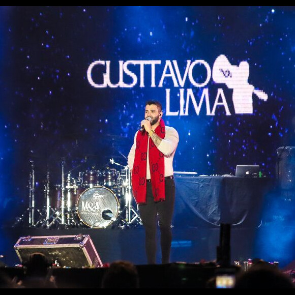 Gusttavo Lima anuncia pausa na carreira durante show na Festa de Peão de Barretos, em 25 de agosto de 2019