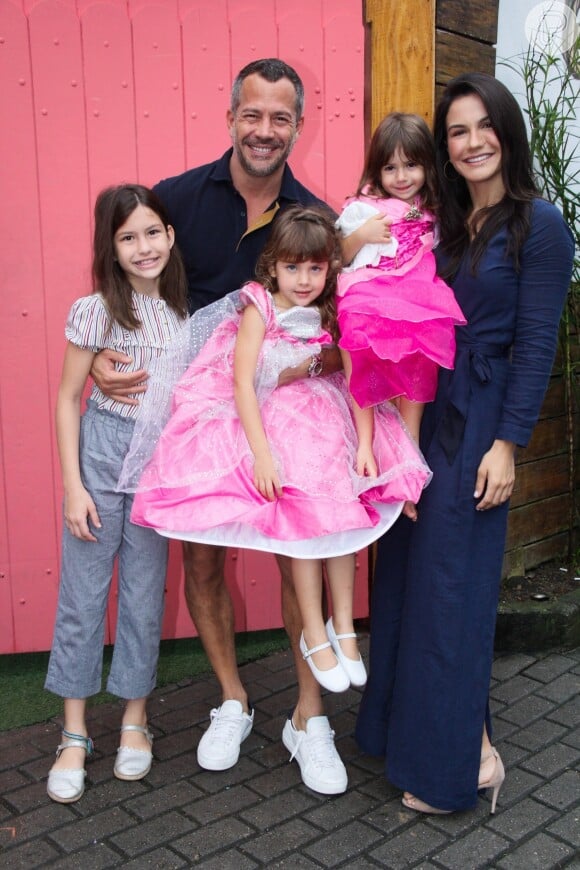 Malvino Salvador e Kyra Gracie fizeram festa de aniversário para filhas, Ayra e Kyara