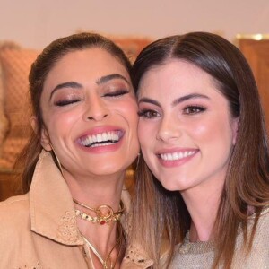 Juliana Paes e Bruna Hamú vão a evento glam em folga das gravações de 'A Dona do Pedaço'