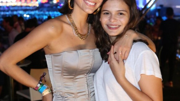 Bruna Marquezine volta ao Rock in Rio com a irmã, Luana: 'Noite para curtir'