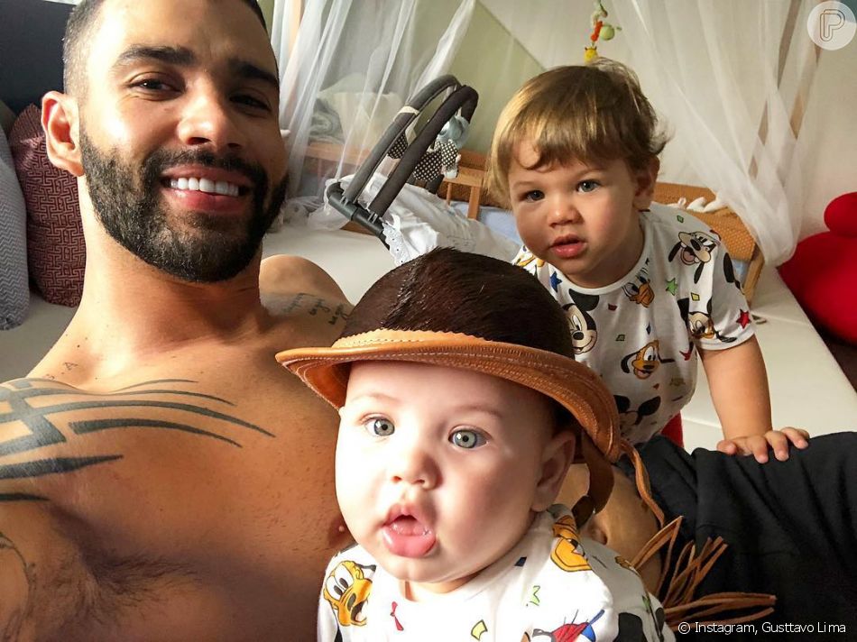 Filhos de Gusttavo Lima também foram filmados com o pai pela mãe Andressa Suita Purepeople