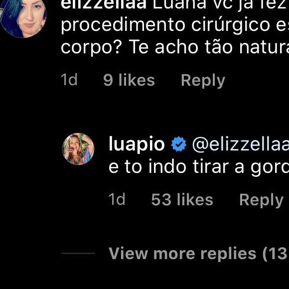 Luana Piovani entrega nova cirurgia nesta terça-feira, dia 15 de outubro de 2019