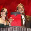 Alexandre Borges e Adriana Biroli apresentam o 34º Prêmio Profissionais do Ano, no HSBC, em novembro de 2012