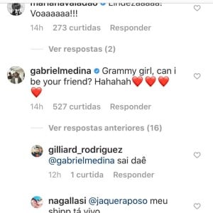 Priscilla Alcântara ganha elogio de Gabriel Medina em foto nesta quinta-feira, dia 14 de novembro de 2019