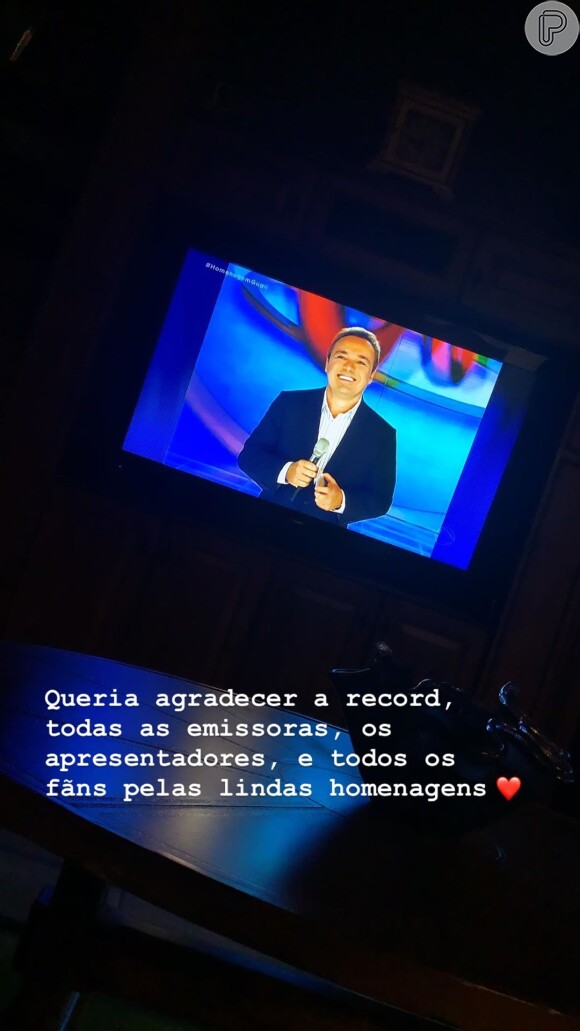 Filha de Gugu Liberato agradece homenagens na TV ao apresentador