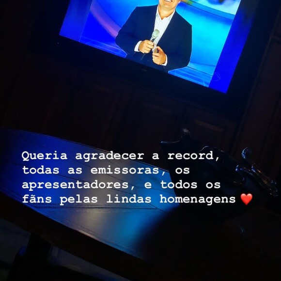 Filha de Gugu Liberato agradece homenagens na TV ao apresentador