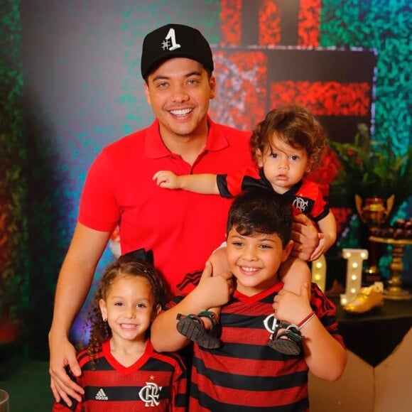 Filhos de Wesley Safadão esbanjam fofura em festa de aniversário com tema do Flamengo na casa do cantor nesta quarta-feira, dia 27 de novembro de 2019