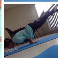 Zilu Godoi malha com personal e mostra elasticidade em exercícios: 'Equilíbrio'