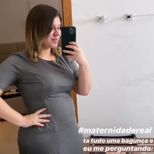 Foto de Marília Mendonça mostra corpo em 6º dia de pós-parto: 'Maternidade real'