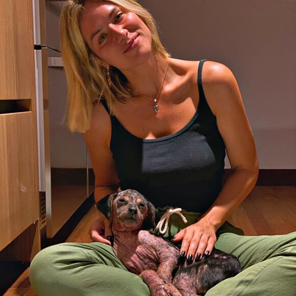 Giovanna Ewbank resgatou pet há 2 meses após vê-la na estrada
