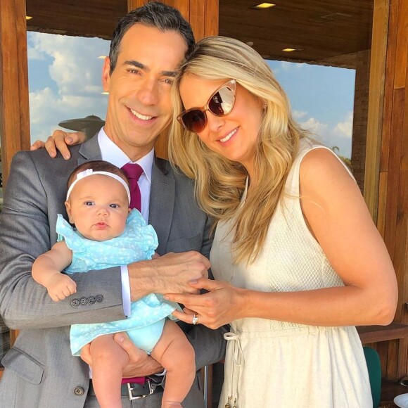 Ticiane Pinheiro e Cesar Tralli são pais de Manuella, de 7 meses