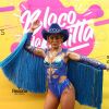 Anitta elegeu um look poderoso com franjas e crochê para seu bloco de Carnaval