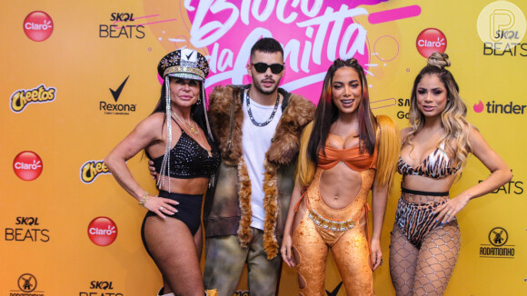 De mico leão, Anitta recebe Gretchen, Lexa e Pedro Sampaio em bloco e encerra Carnaval em São Paulo neste domingo, dia 01 de março de 2020
