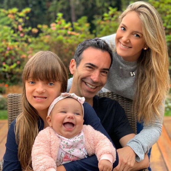 Ticiane Pinheiro elogiou atuação de Cesar Tralli como pai