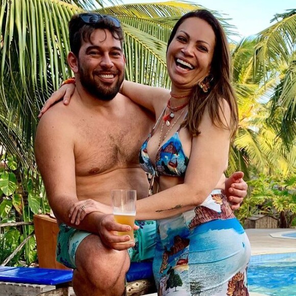 Solange Almeida e Leandro Andriani estão casados por três anos