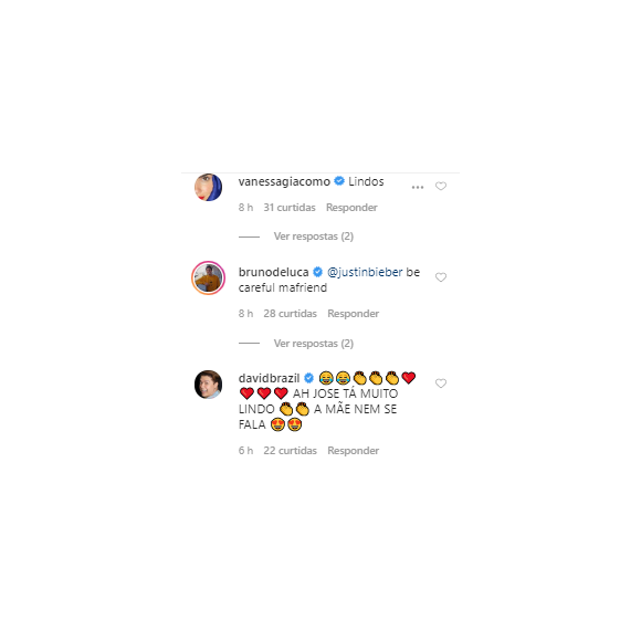 Famosos comentam em vídeo de Carolina Dieckmann com o filho