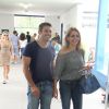 Luigi Baricelli e sua mulher votaram em um colégio da Barra da Tijuca, na Zona Oeste do Rio