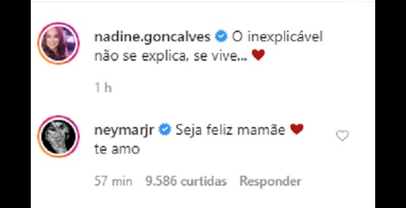 Neymar deseja felicidades à mãe em novo namoro