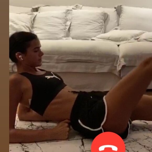 Bruna Marquezine faz treino com Chico Salgado