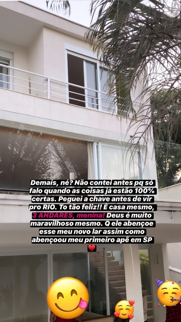 Nova casa de Bianca Andrade tem 3 andares com varanda