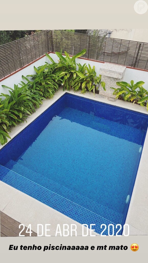 Nova casa de Bianca Andrade tem piscina grande no quintal