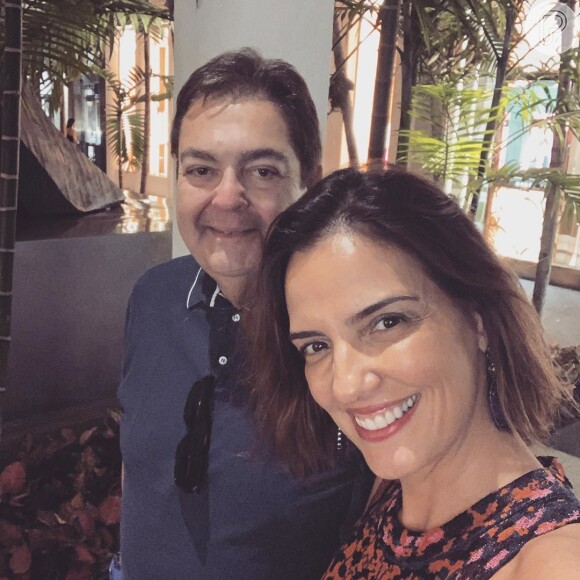 Fausto Silva é casado com Luciana Cardoso, com quem tem dois filhos