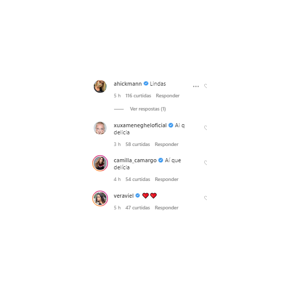 Xuxa e mais famosas comentam em vídeo de Manuella e Rafaella, filhas de Ticiane Pinheiro