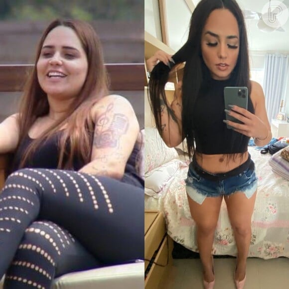 Perlla mostrou antes e depois de emagrecer 20 kg com dieta e exercícios