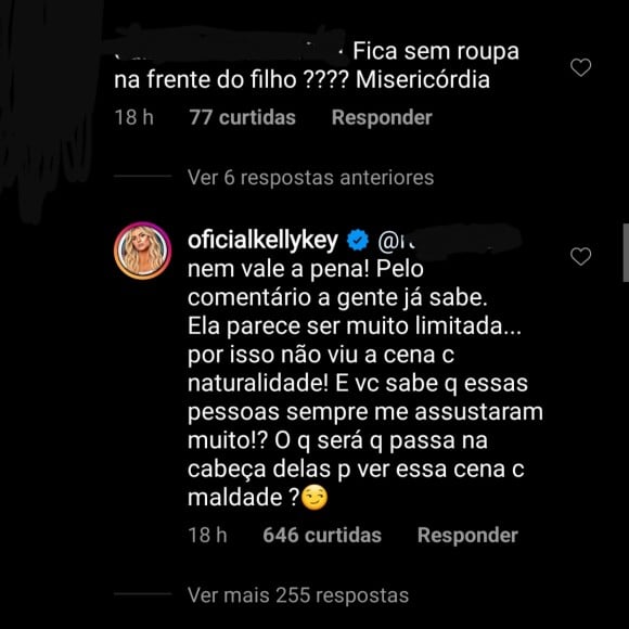 Kelly Key reage a internauta que criticou foto no banho com filho